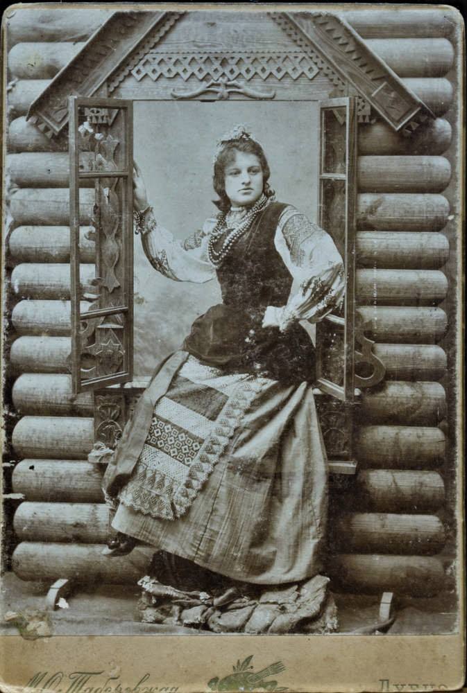 Підпис до фото «Анюті від тьоті Марусі», м. Дубно, 1890 р.