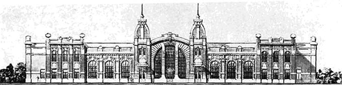 Проект залізничного вокзалу на станції Ковель, 1906 р.