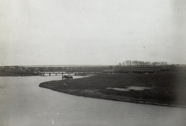 Міст в містечку Колки, 1910-ті роки