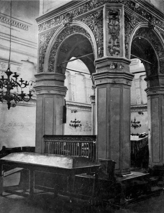 Інтер’єр луцької синагоги, 1920-ті роки.