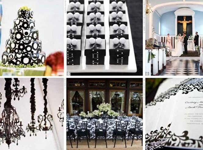 Чорно-біле весілля: стиль та розкіш