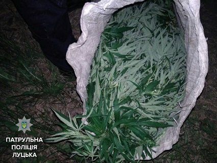 У Луцьку затримали неповнолітніх хлопців з мішком коноплі
