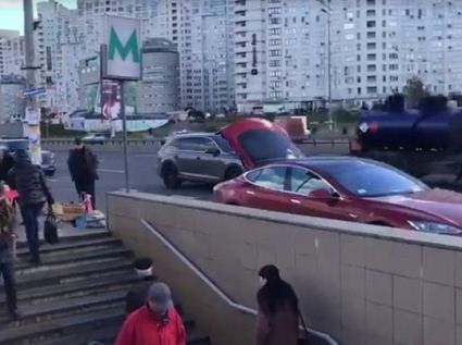 Мережу підірвав бджоляр на «Теслі» (відео)