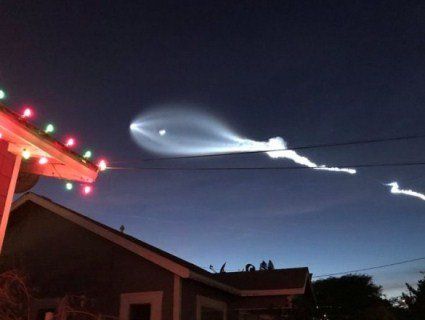 Загадкові вогні від запуску ракети SpaceX налякали американців