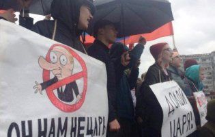 У Росії на акціях «Він нам не цар» затримали більше 1000 протестувальників