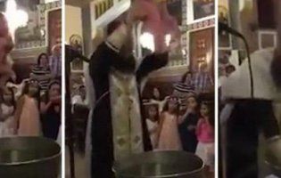 Релігійний хардкор: священика звинуватили в найжорстокішому обряді хрещення (відео)