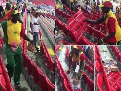 Сенегальські вболівальники на ЧС прибрали за собою стадіон (відео)