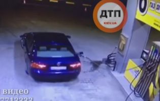 На Київщині через забудькуватого водія злетіла в повітря заправка (відео)