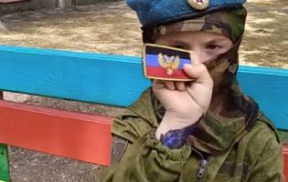 На відео, зробленому помічницею Медведчука, першокласник хвалиться, як з ДНРівцями вбивав українців