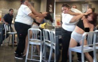 Епічна бійка працівниці McDonalds з клієнткою потрапила на відео