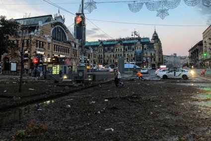 Ранок у Києві після нічної негоди (фото)