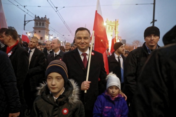 Президент Польщі Дуда на марші 2018