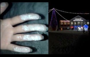 У російському місті комунальники побілили брудний сніг (фото, відео)