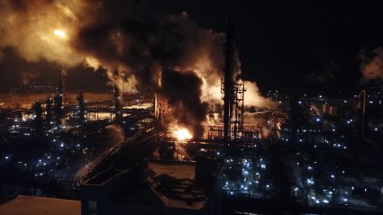 калуш горить завод хімпродуктів