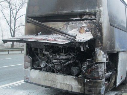 Загорівся автобус із пасажирами