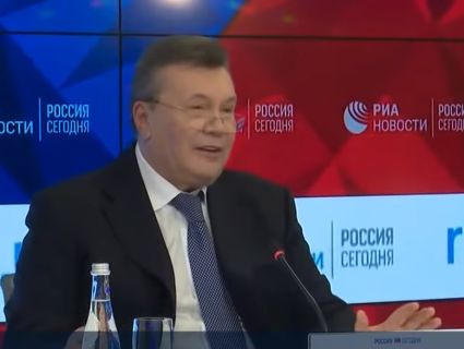 Янукович на прес-конференції порадів, що журналіст із України «ще не в петлі» (відео)