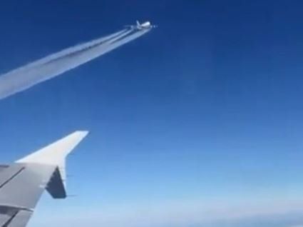 «Майже зіткнулися»: зняв на відео небезпечне зближення лайнерів