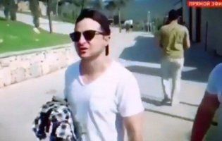 Провокація: російські пропагандисти вистежили Зеленського біля готелю в Туреччині (відео)