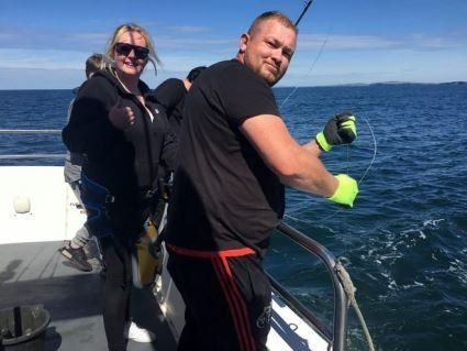 В Ірландії жінка впіймала рідкісну 500-кілограмову акулу (відео)