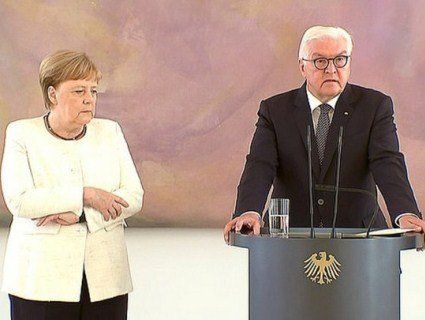 Меркель знову стало зле на офіційному заході (відео)
