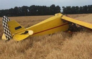 Під Полтавою впав літак – пілот загинув (фото)