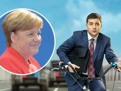Меркель дивиться  «Слугу народу», щоб вивчити Зеленського