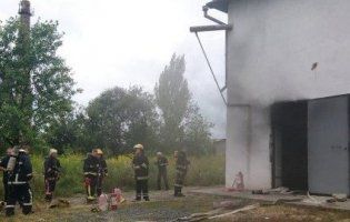 НП у Луцьку: горить електростанція (фото)