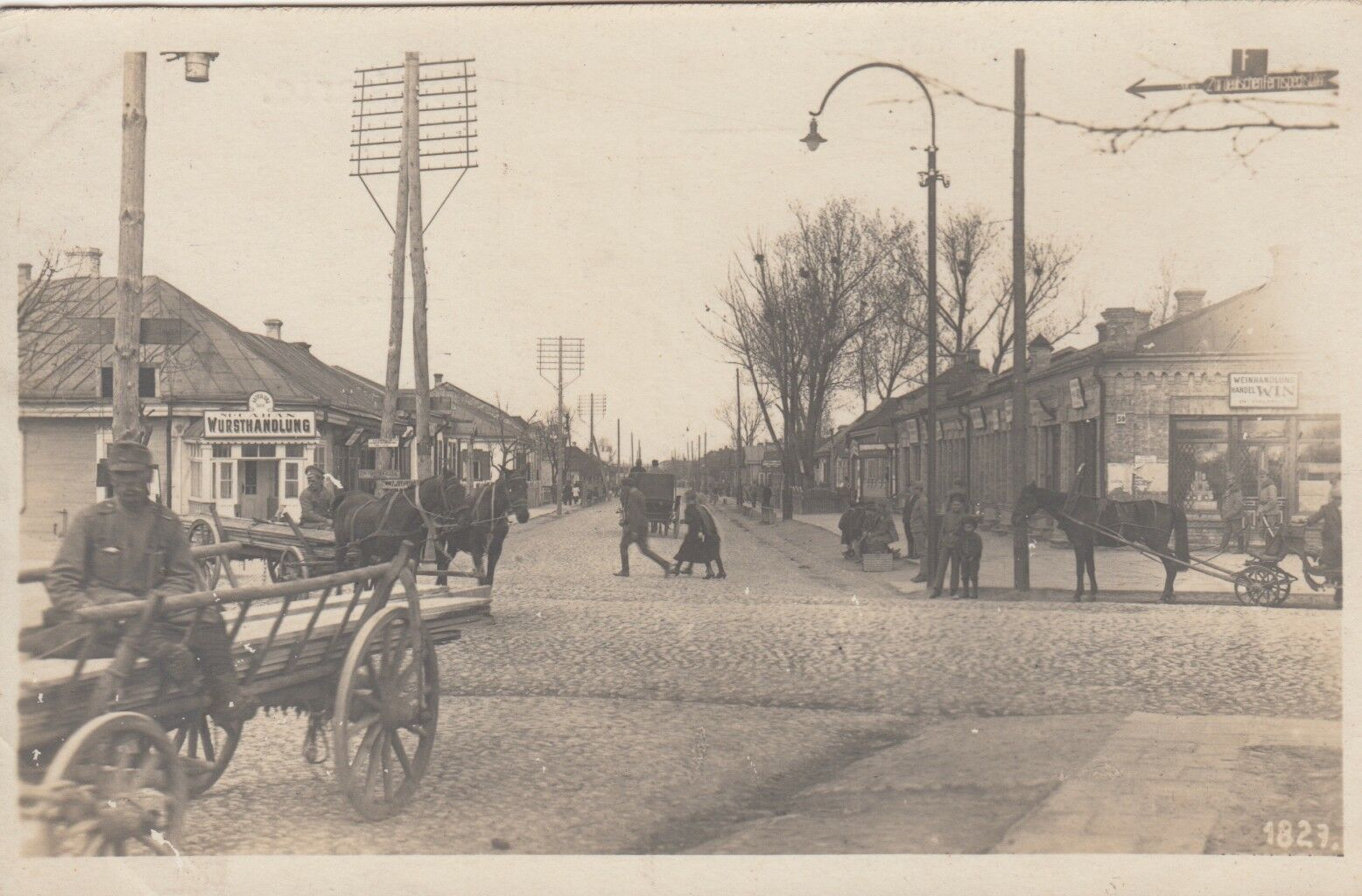 Вулиця в Ковелі, 1916 рік
