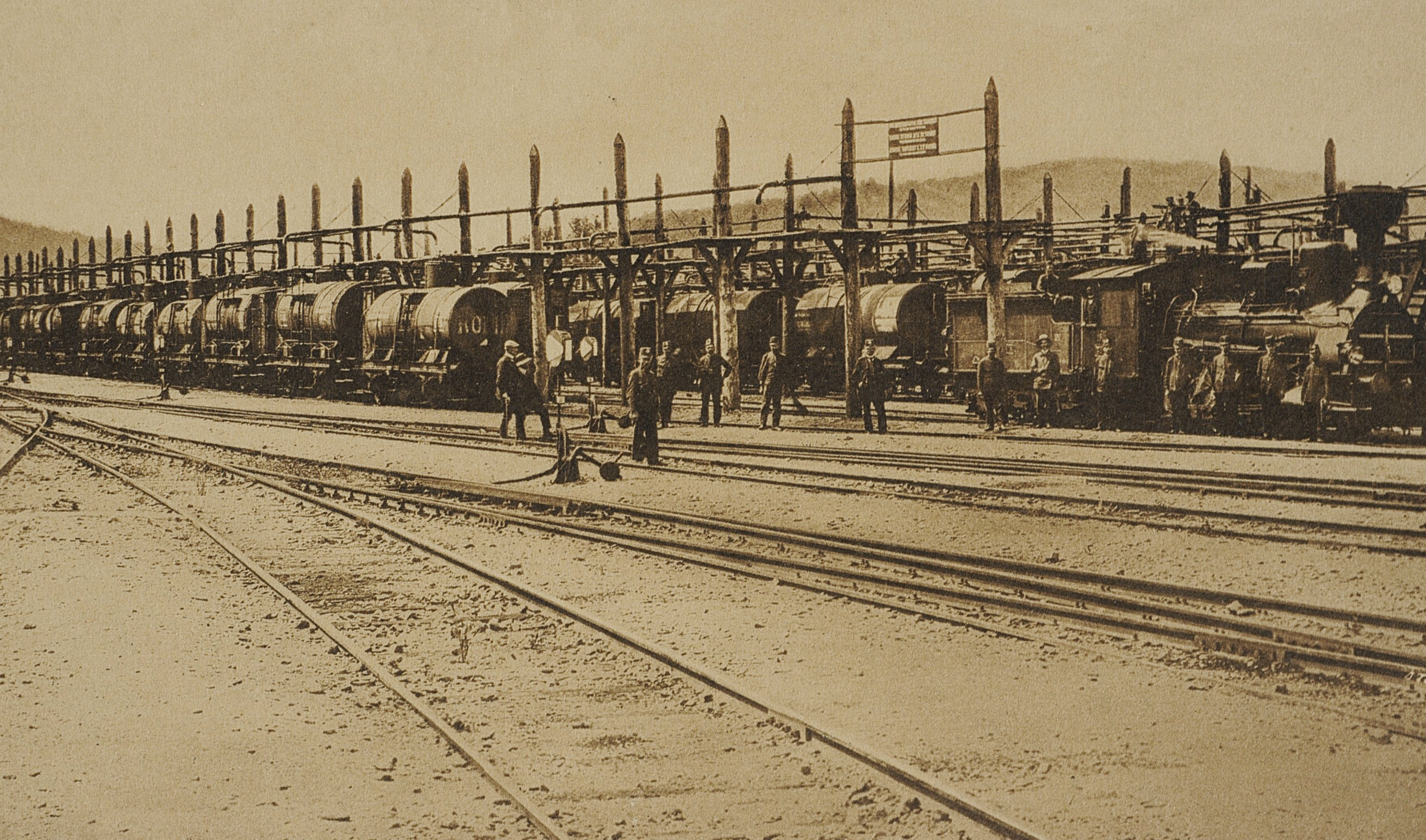 Транспортування нафти з Борислава, 1910 р.