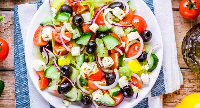 Рецепт грецького салату з цитрусовими