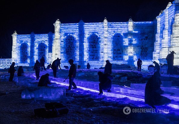 У Китаї показали грандіозний фестиваль скульптур із льоду
