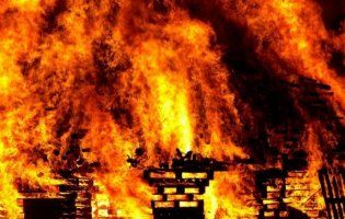 Під Одесою в пожежі згорів чоловік (фото, відео)