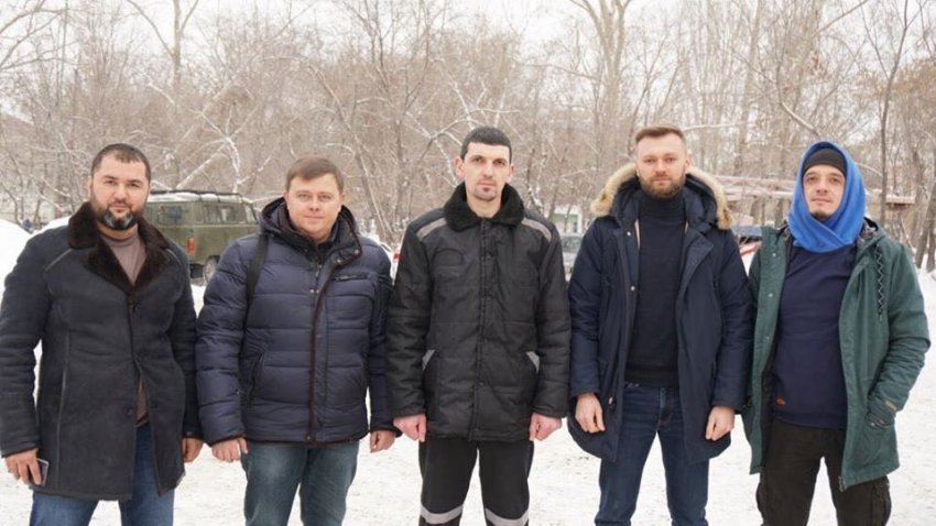 Зустріч звільненого в'язня Кремля Рустема Ваітова