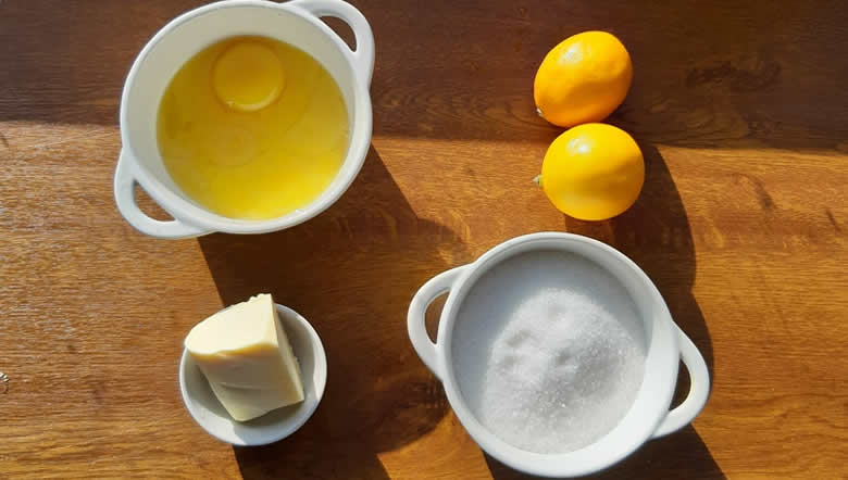 Інгрідієнти для лимонного крема