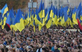 У Києві мітингують шахтарі з Волині (фото)