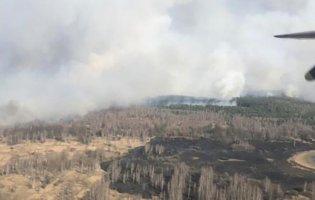 Масштабна пожежа в Чорнобилі:  50 тонн води з повітря та забруднене повітря у Києві