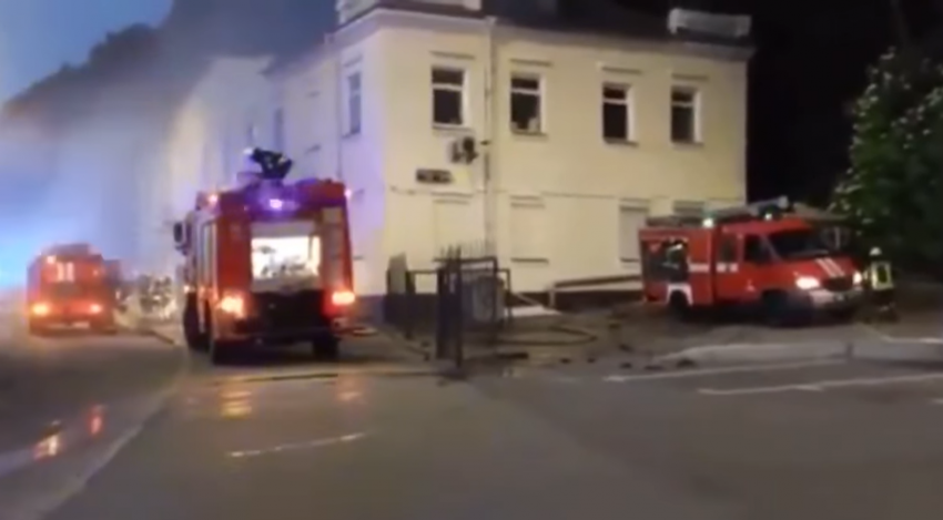 Пожежа в ГСУ Нацполіції в Києві