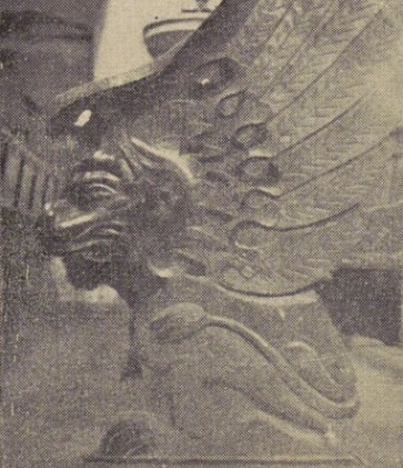 Фрагмент лавки в синагозі, Луцьк, 1920-ті роки.