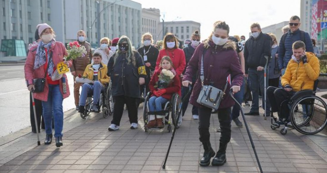 У Білорусі на протести вийшли люди з інвалідністю