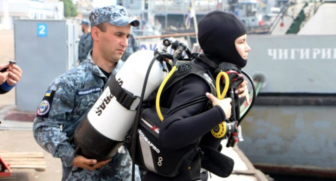 Вперше в Україні водолазом стала жінка-військова