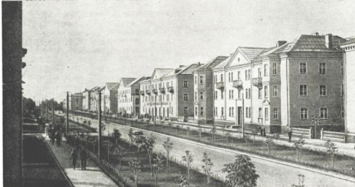 Новозбудований район в Нововолинську, 1958 рік