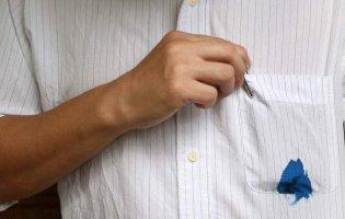 Як відіпрати пляму від ручки з одягу