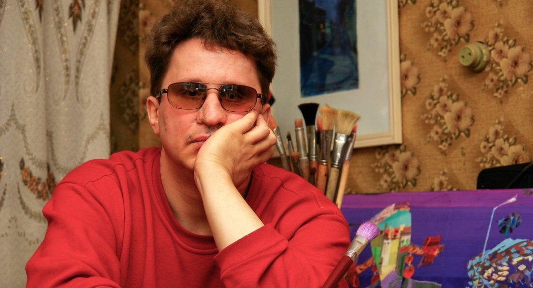 Утративши зір, став відомим художником