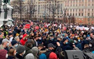 На акції по всій Росії вийшли щонайменше 110 тисяч людей