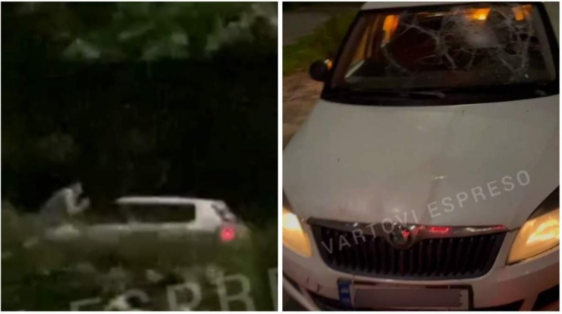 У Києві молодик проїхав 500 метрів на капоті авто, яким кермував п'яний