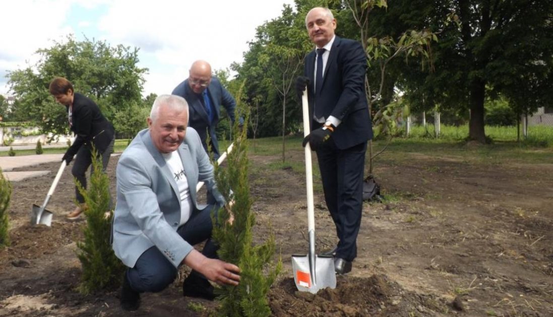 У Луцьку в Сквері майбутнього висадили дерева