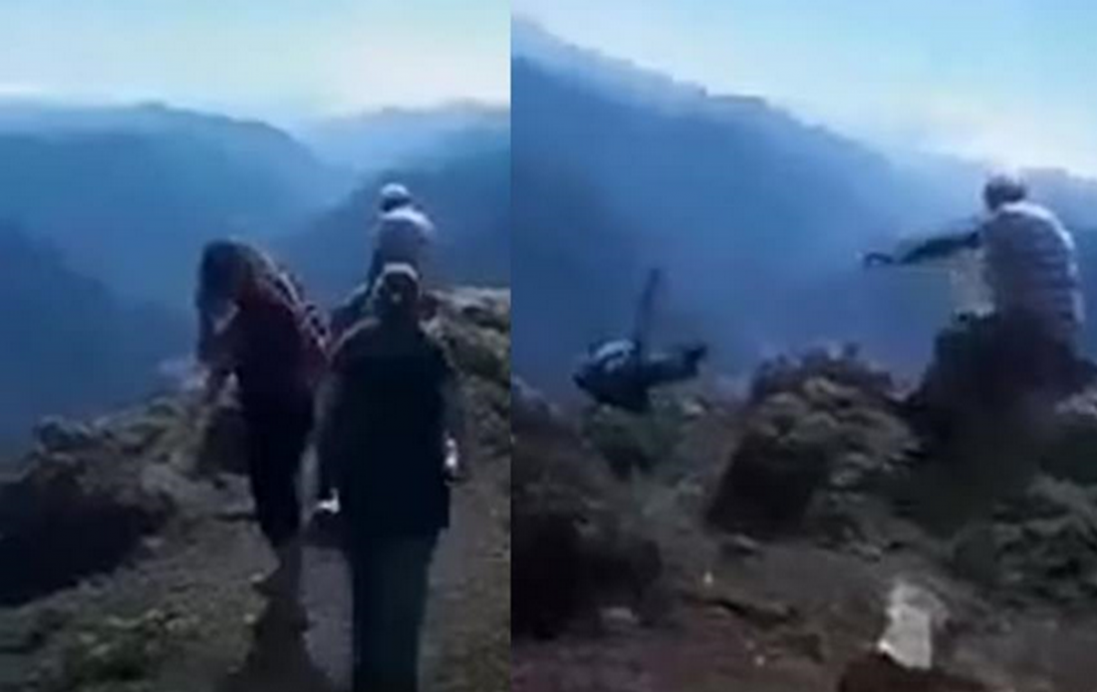 У Туреччині чоловік випадково зняв на відео, як його теща зірвалася зі скелі й загинула