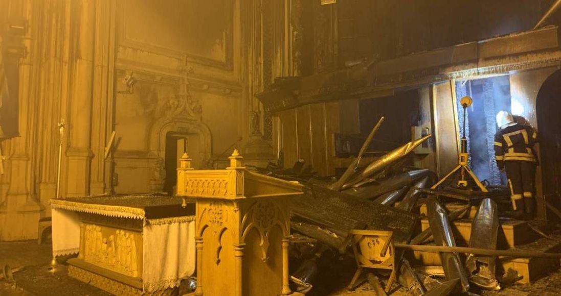 У Києві пожежа в костелі знищила унікальний орган