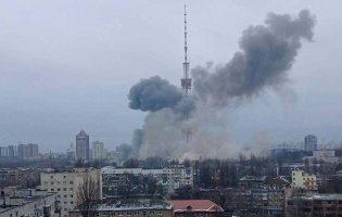 Деталі вибуху на телевежі в Києві