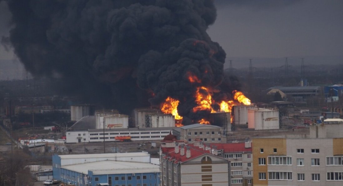 У Міноборони прокоментували звинувачення щодо причетності України до пожежі на нафтобазі у Бєлгороді
